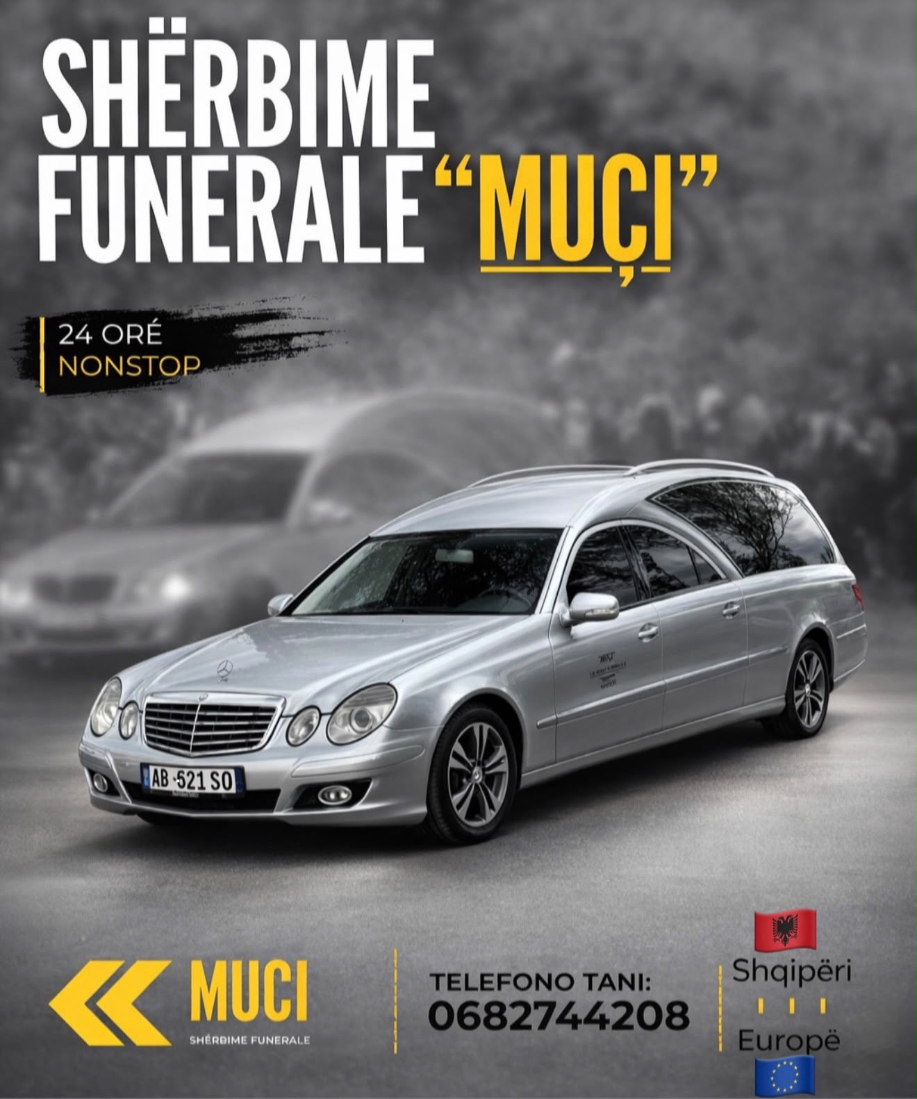 Automjet funeral Muçi – shërbim 24 orë